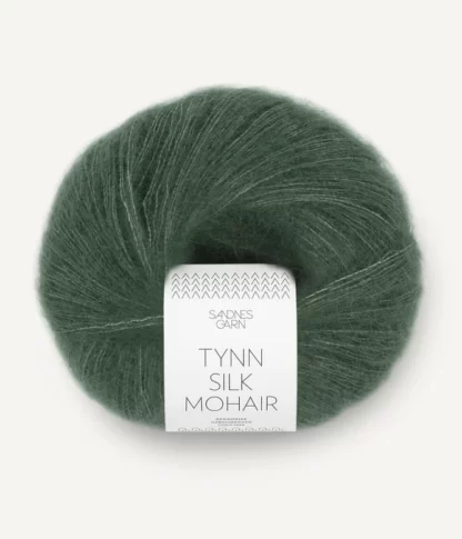 Sandnes Tynn Silk Mohair 8581 Dyp Skoggronn