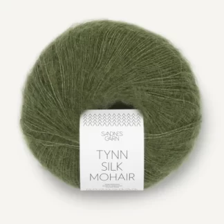 Sandnes Tynn Silk Mohair 9062 Olivengronn