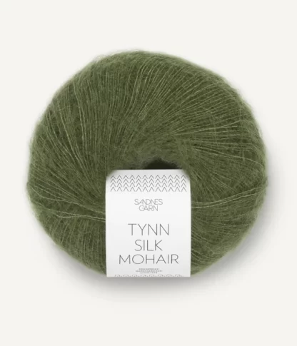 Sandnes Tynn Silk Mohair 9062 Olivengronn