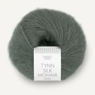 Sandnes Tynn Silk Mohair 9071 Stovet Olivengronn