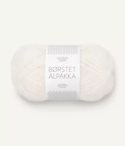 Sandnes Børstet Alpakka 1001 White