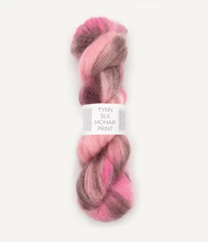 Sandnes Tynn Silk Mohair PRINT 4700 Pink Berries