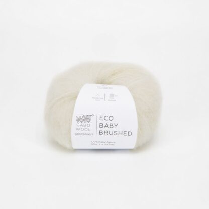 Gabo Wool Eco Baby Brushed 1296 Naturalna Biel