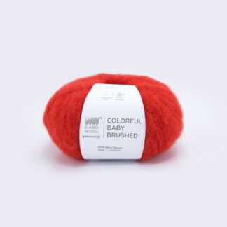 Gabo Wool Colorful Baby Brushed 7383 Czerwien