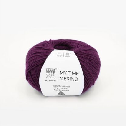 Gabo Wool My Time Merino 9578 Sliwkowy