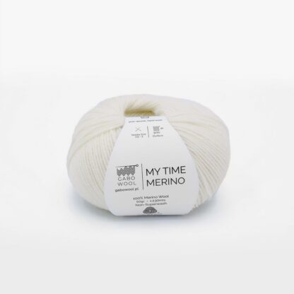 Gabo Wool My Time Merino 100 Naturalna Biel