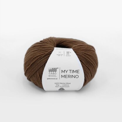 Gabo Wool My Time Merino 9121 Kasztanowy Braz