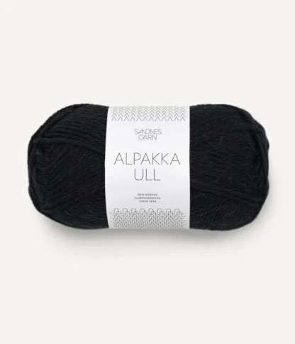 Sandnes Alpakka Ull 1099 Black - Heleen Design