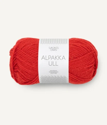 Sandnes Alpakka Ull 4018 Scarlet Red - Heleen Design