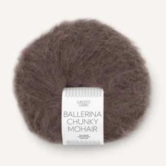 Sandnes Ballerina Chunky Mohair 3880 Mork Sjokolade