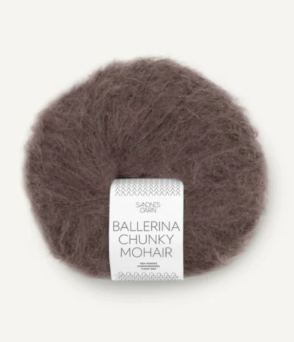 Sandnes Ballerina Chunky Mohair 3880 Mork Sjokolade