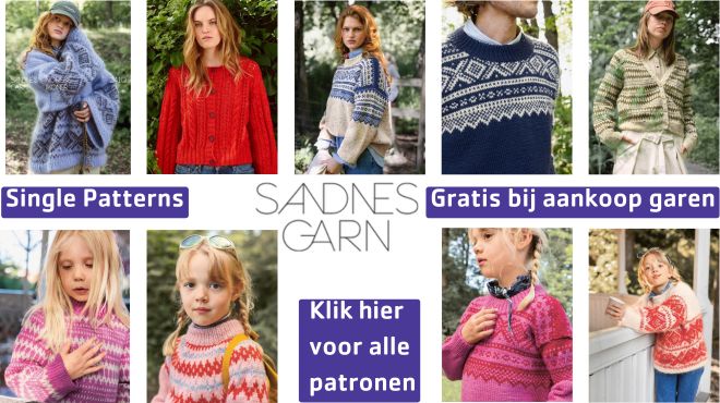 Sandnes single patterns - Heleen Design