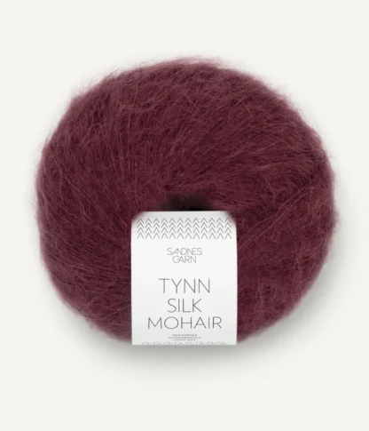 Sandnes Tynn Silk Mohair 4372 Dyp Burgunder