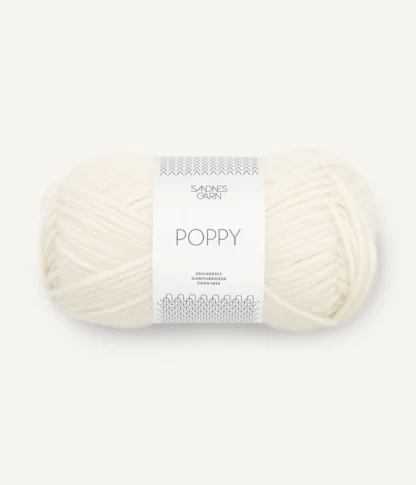 Sandnes Poppy 1002 Hvit