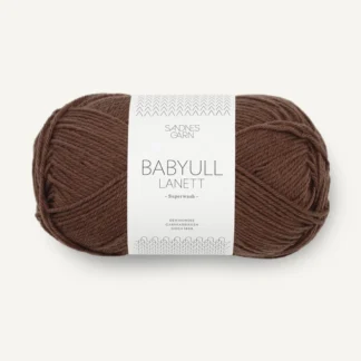 Sandnes Babyull Lanett 3082 Mork Brun