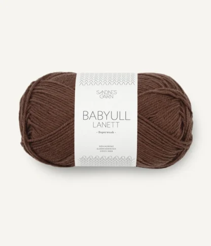 Sandnes Babyull Lanett 3082 Mork Brun