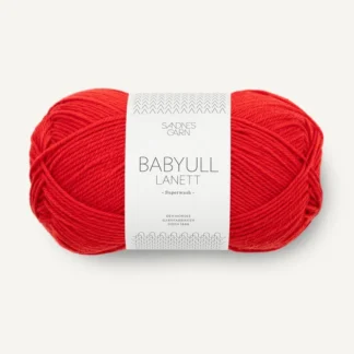 Sandnes Babyull Lanett 4018 Scarlet Red