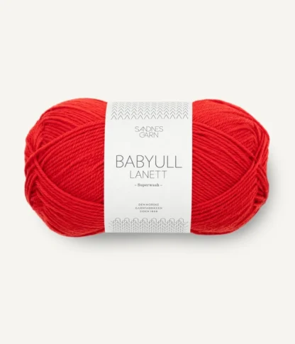 Sandnes Babyull Lanett 4018 Scarlet Red