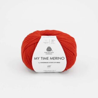 Gabo Wool My Time Merino HSOM 9522 Red Orange - Heleen Design