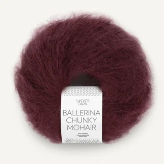 Sandnes Ballerina Chunky Mohair 4372 Deep Burgundy - Heleen Design