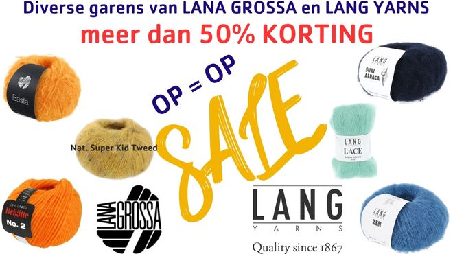 SALE Lang Yarns en Lana Grossa - Heleen Design